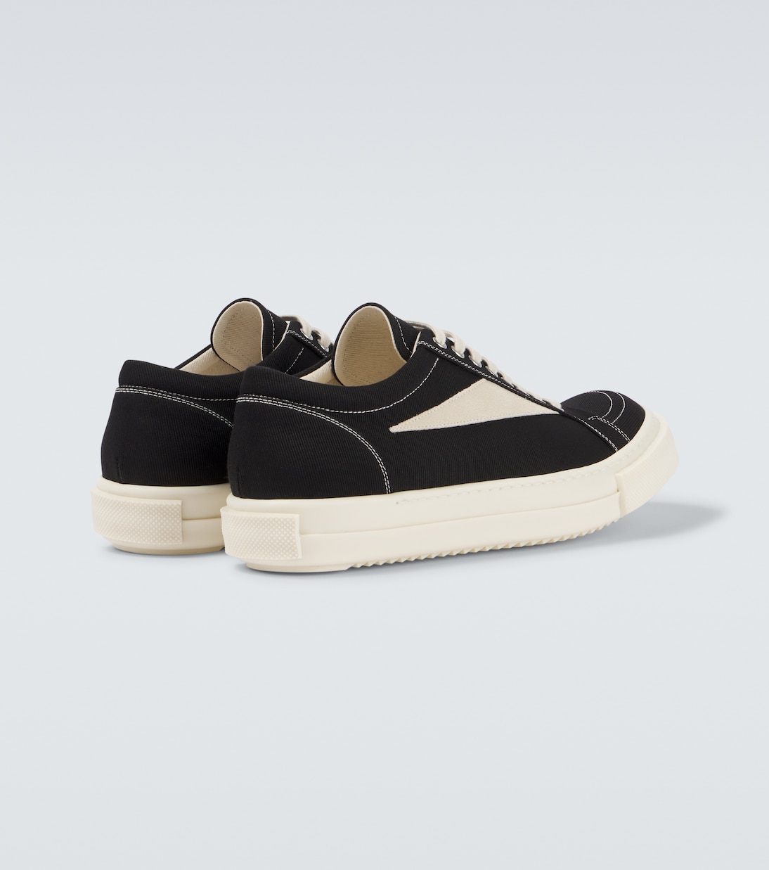 Vintage suede-trimmed canvas sneakers | Rick Owens