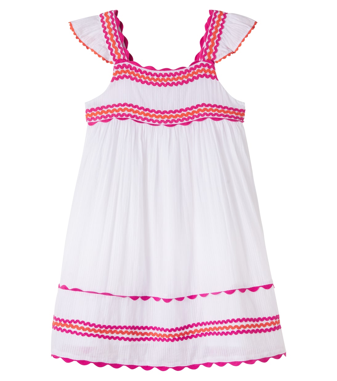 Crochet-trimmed cotton dress | Tartine et Chocolat