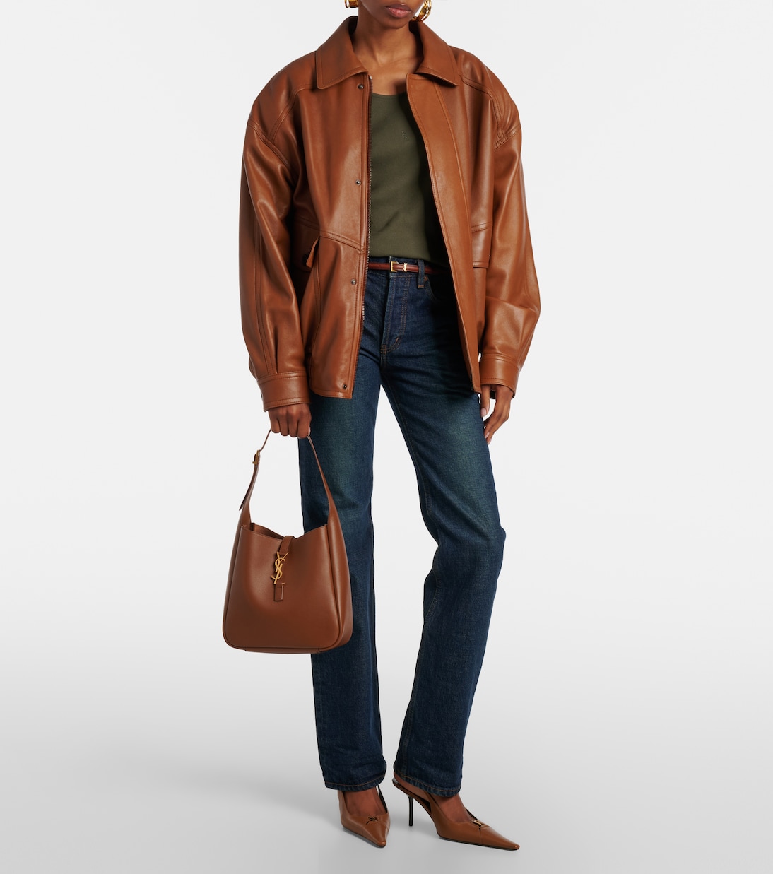 Le 5 à 7 Small leather tote bag | Saint Laurent