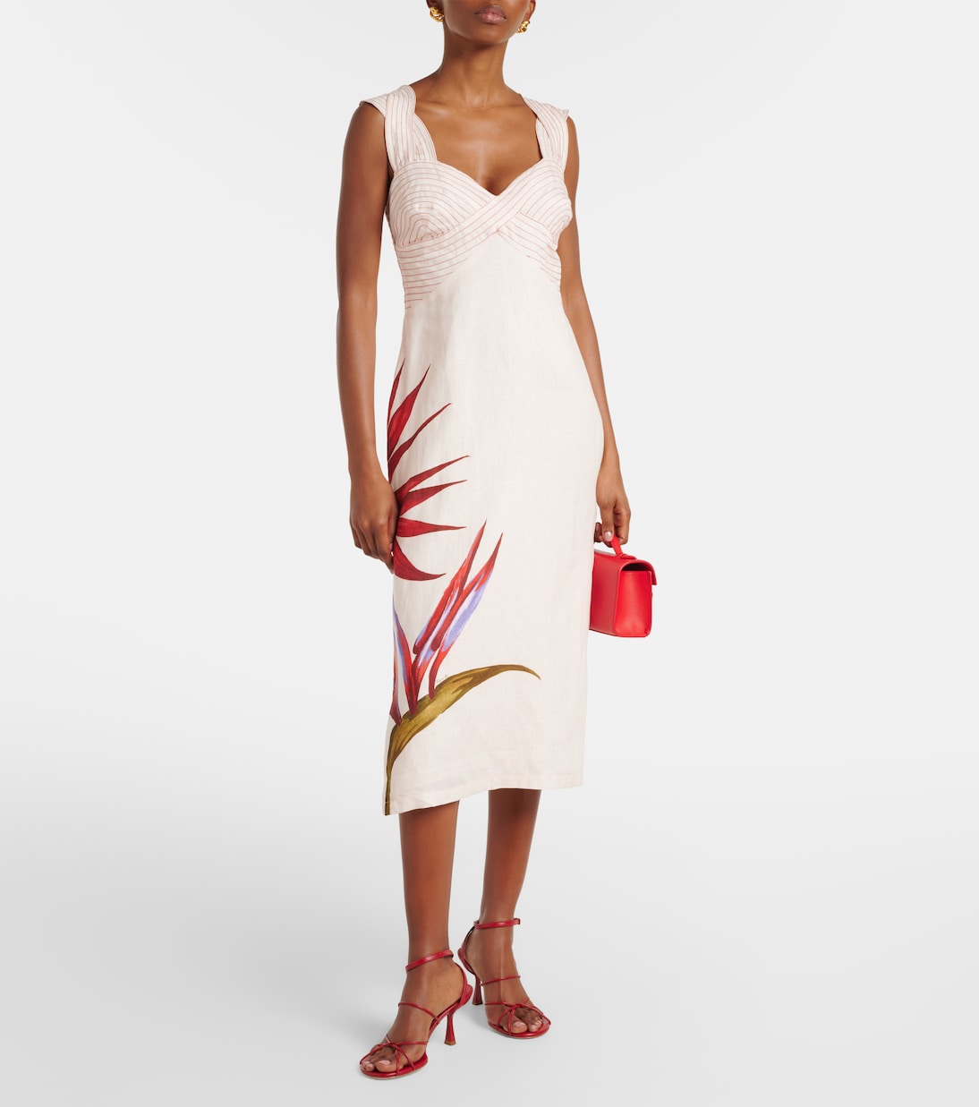 Midikleid aus Leinen | Farm Rio