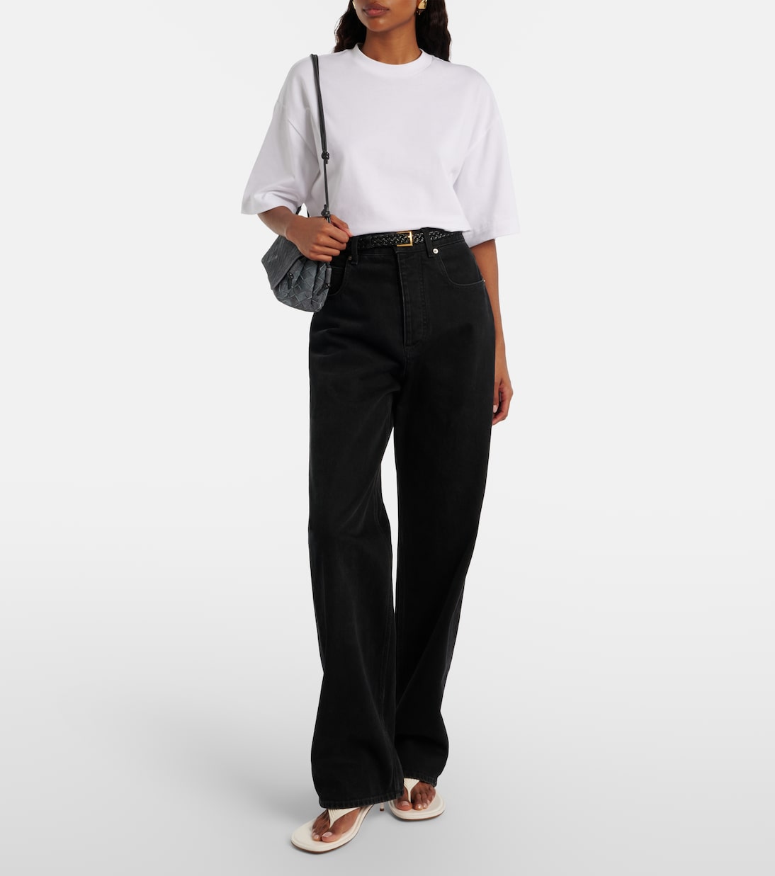 Crossbody Bag Notturno aus Veloursleder | Bottega Veneta