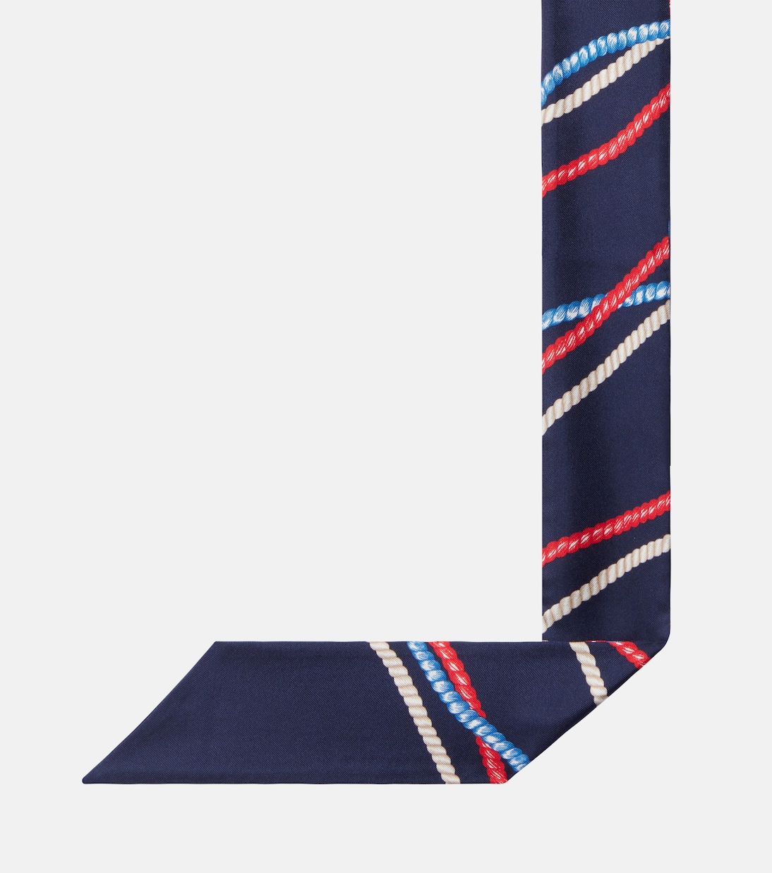 Printed silk twill scarf | Prada