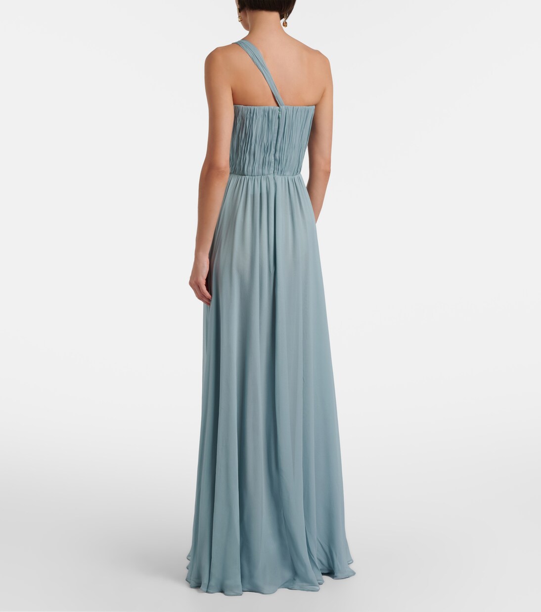 Sahra embellished draped silk gown | The New Arrivals Ilkyaz Ozel