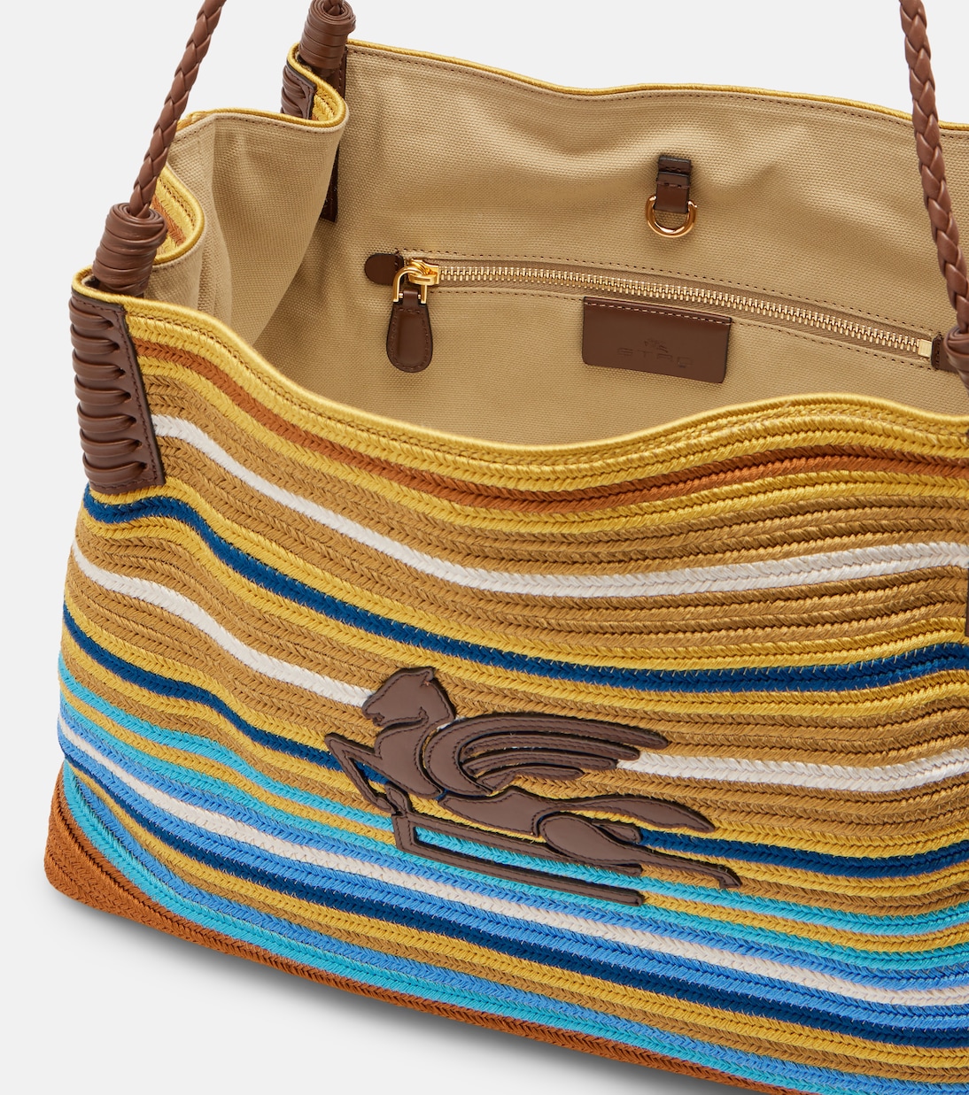Libra Medium striped tote bag | Etro