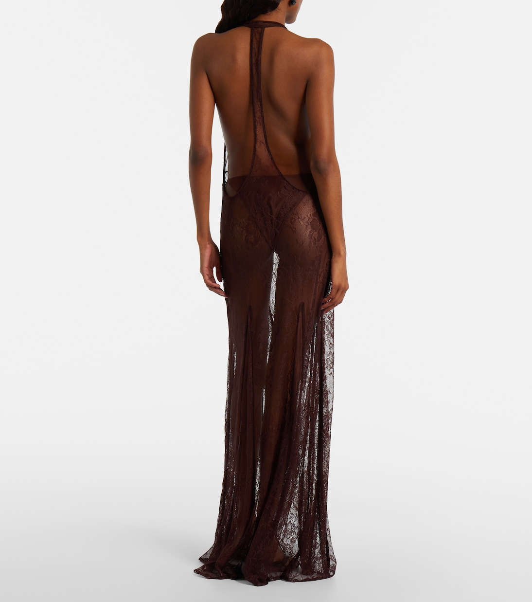 Robe longue en dentelle | Adriana Degreas