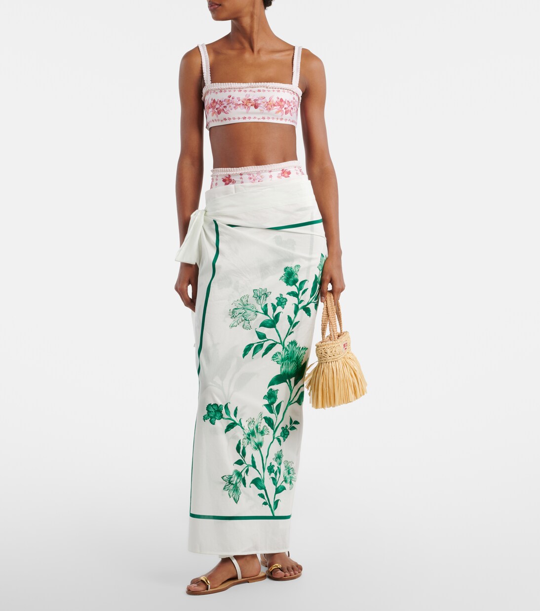 Pareo Lavanda aus Baumwolle und Seide | Agua by Agua Bendita