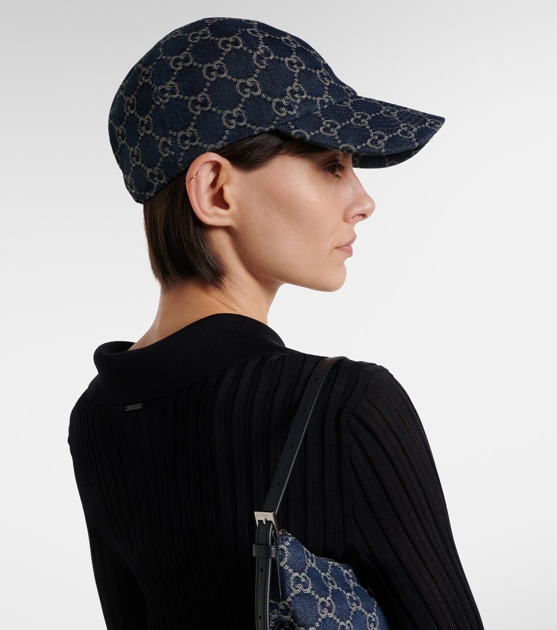 GG denim baseball cap | Gucci