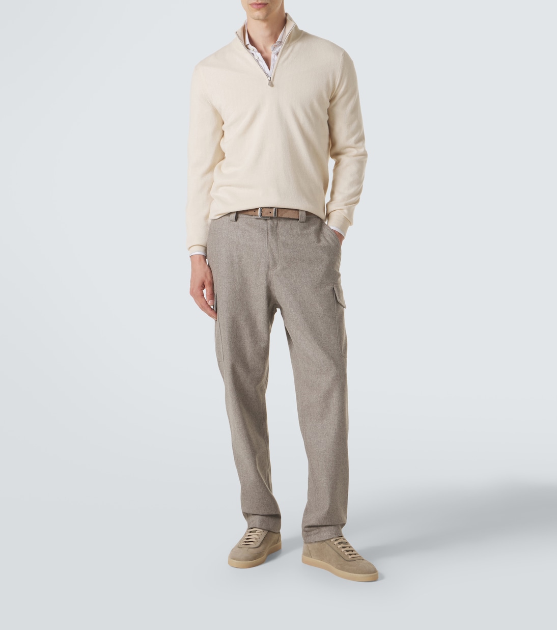 Cashmere half-zip sweater | Brunello Cucinelli