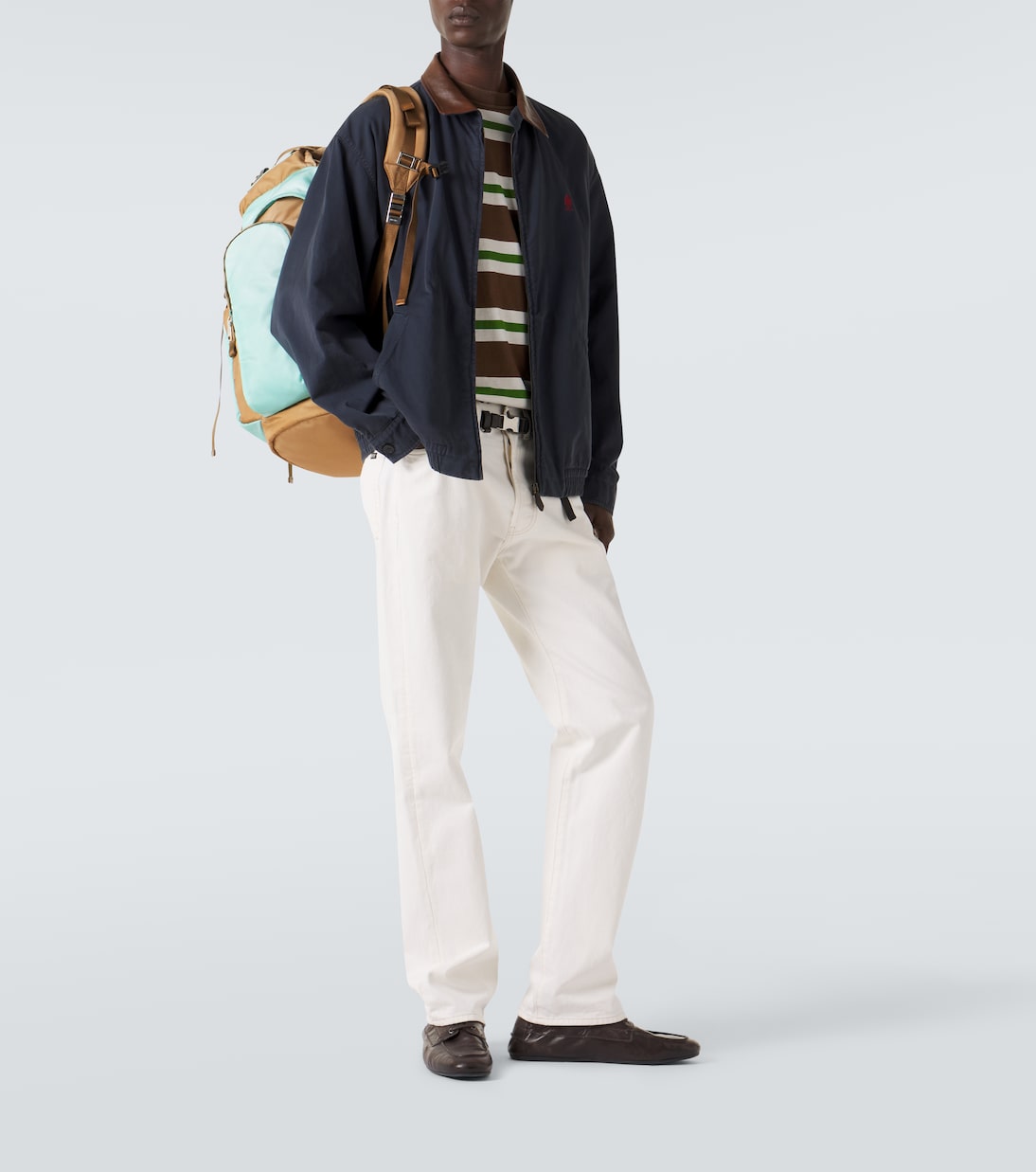 Large Re-Nylon and Saffiano leather backpack | Prada