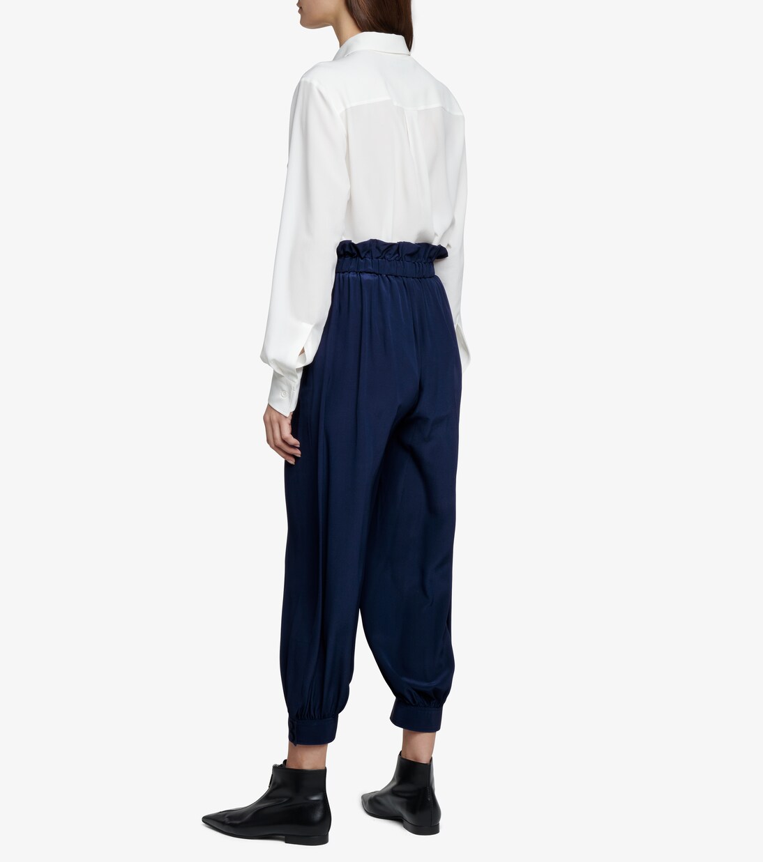 Pantalon Lauryn à taille haute en soie | Stella McCartney