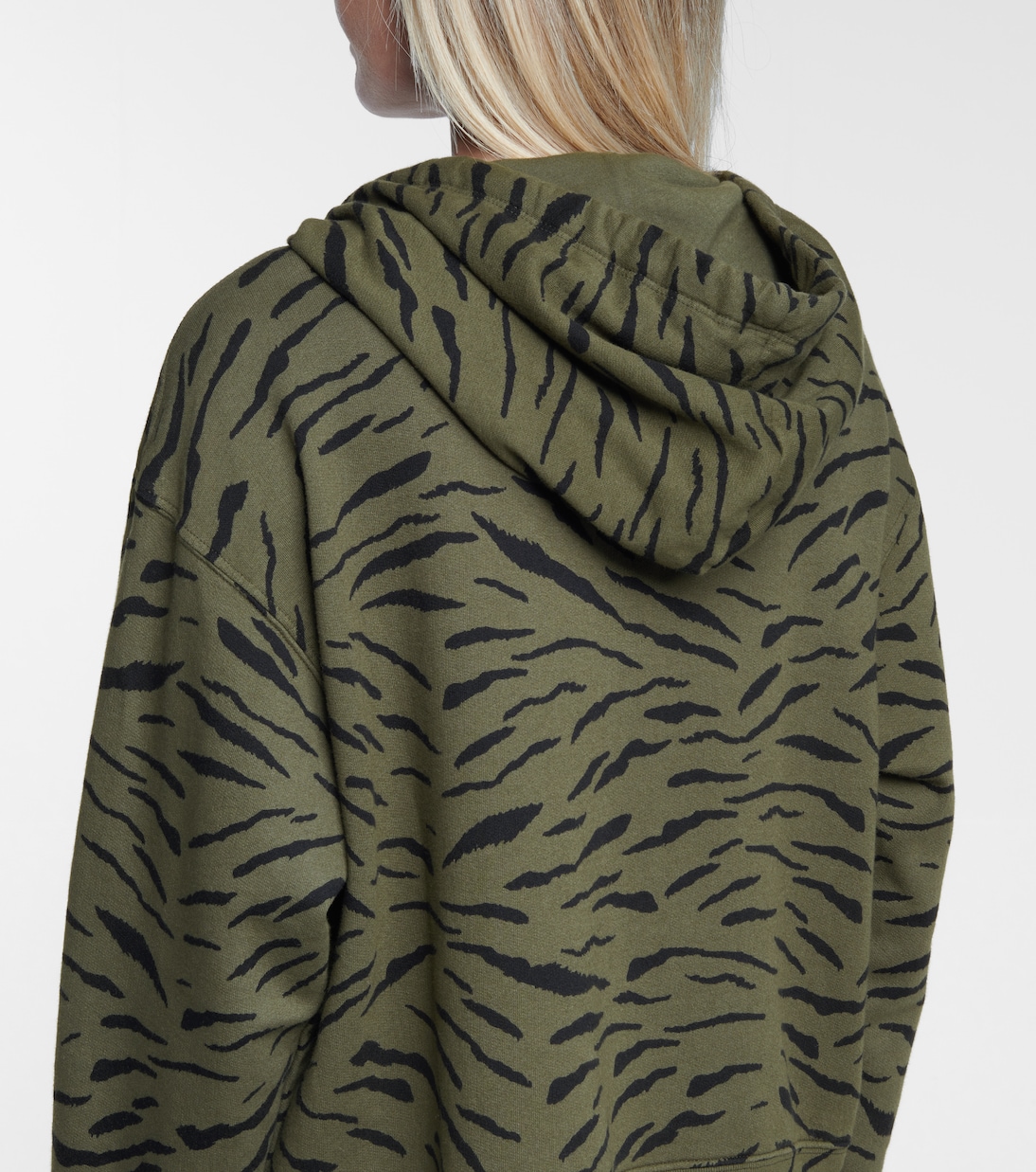 Roseanne printed cotton hoodie | Velvet