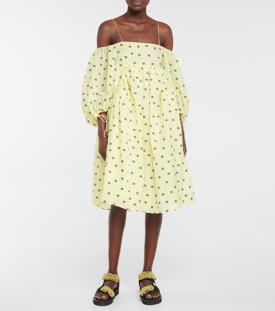 Robe midi Bethany à fleurs | Cecilie Bahnsen