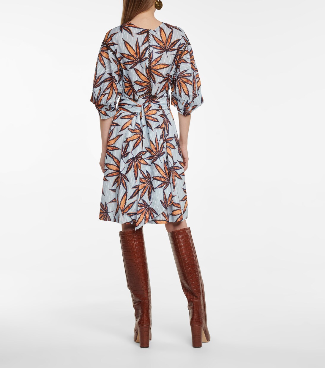 Robe Fantasy Leaves imprimée en coton | Dorothee Schumacher