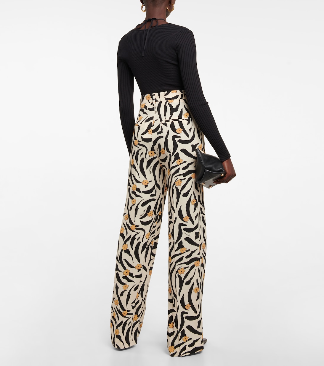 High-Rise Straight-Fit-Hose Lanai | Nanushka