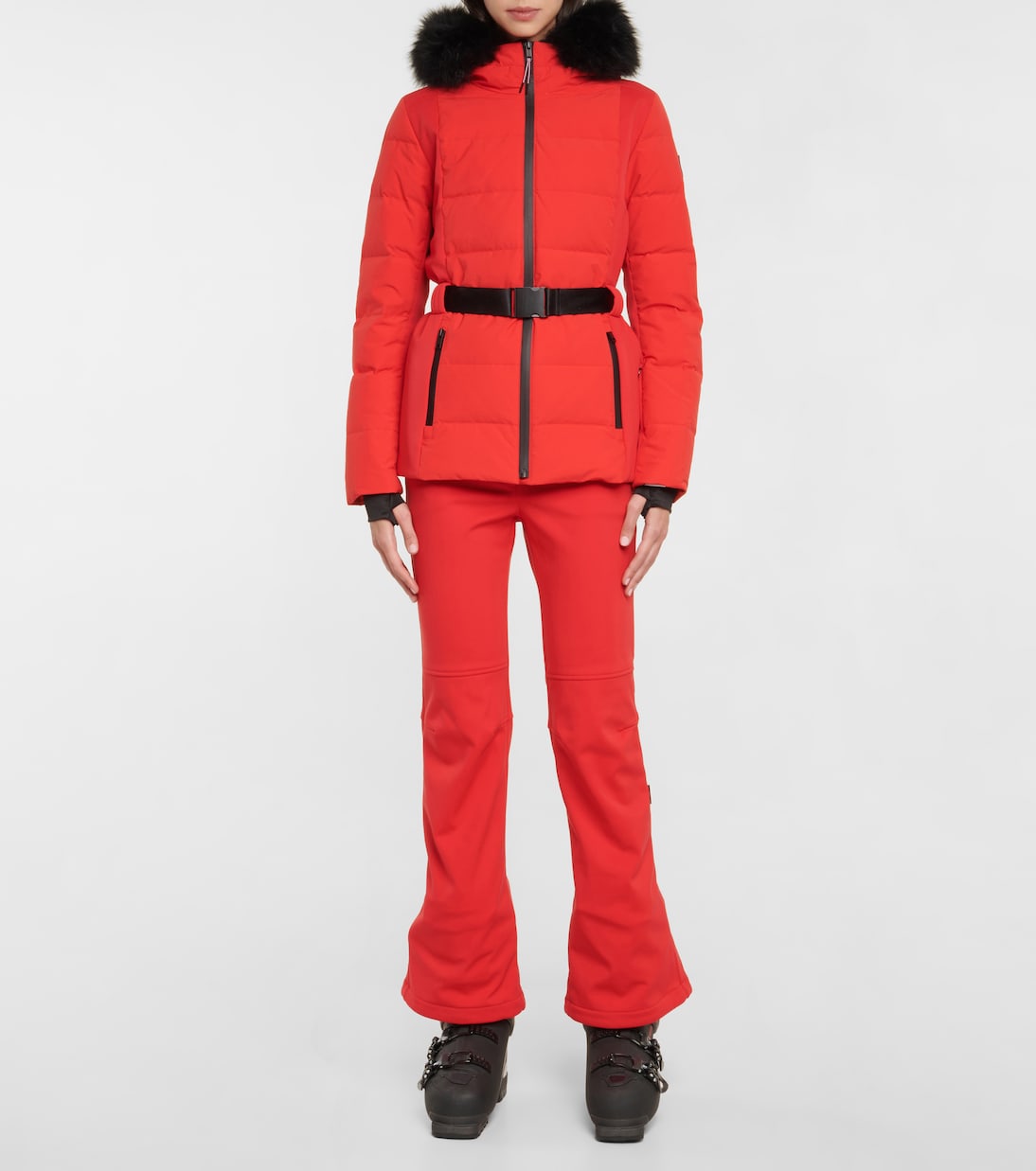 Skijacke mit Shearling | Yves Salomon
