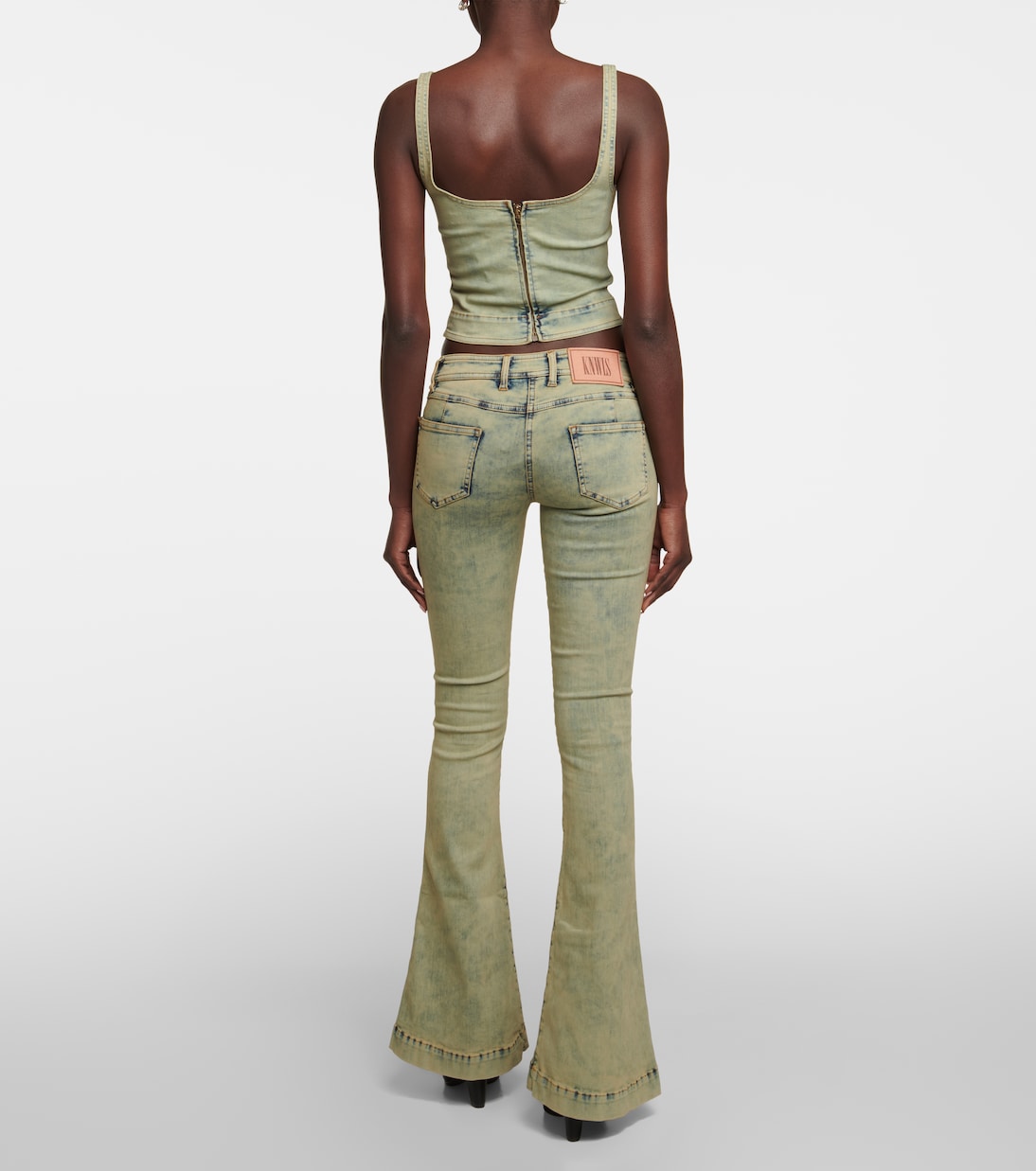 Cropped-Top Harley aus Denim | KNWLS