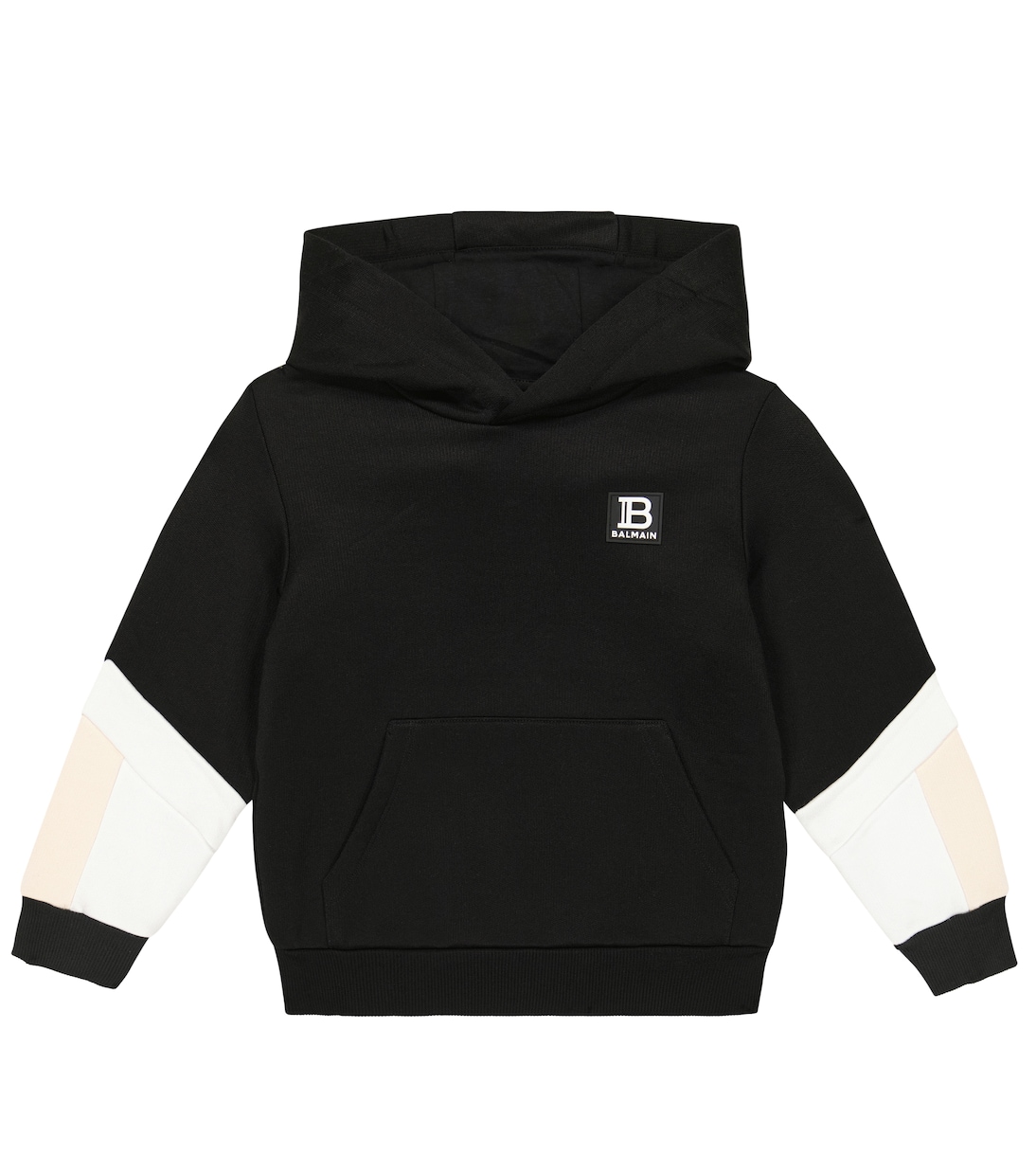 Sweat-shirt à capuche en coton mélangé | Balmain Kids