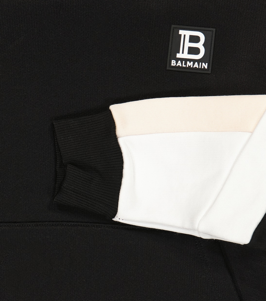 Sweat-shirt à capuche en coton mélangé | Balmain Kids