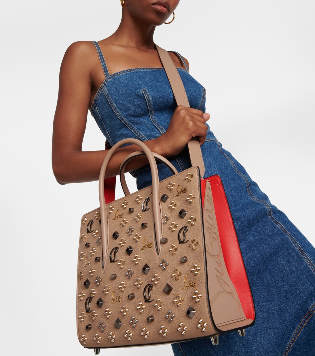Paloma Medium embellished leather tote bag | Christian Louboutin