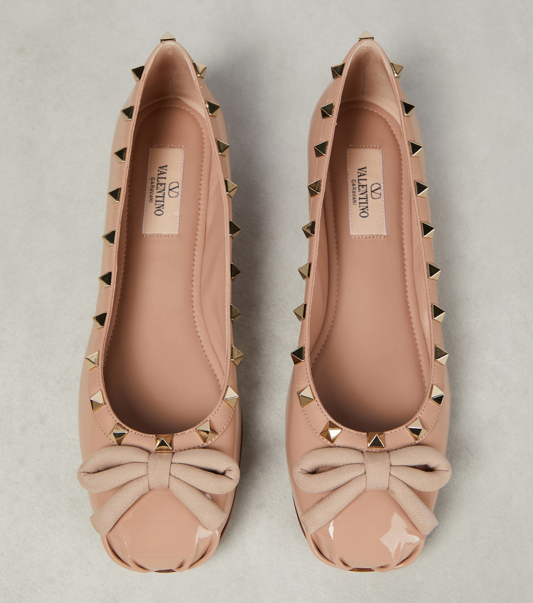 Ballerinas Rockstud aus Lackleder | Valentino Garavani