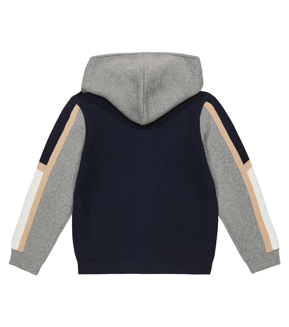 Colorblocked cotton and wool hoodie | Chloé Kids