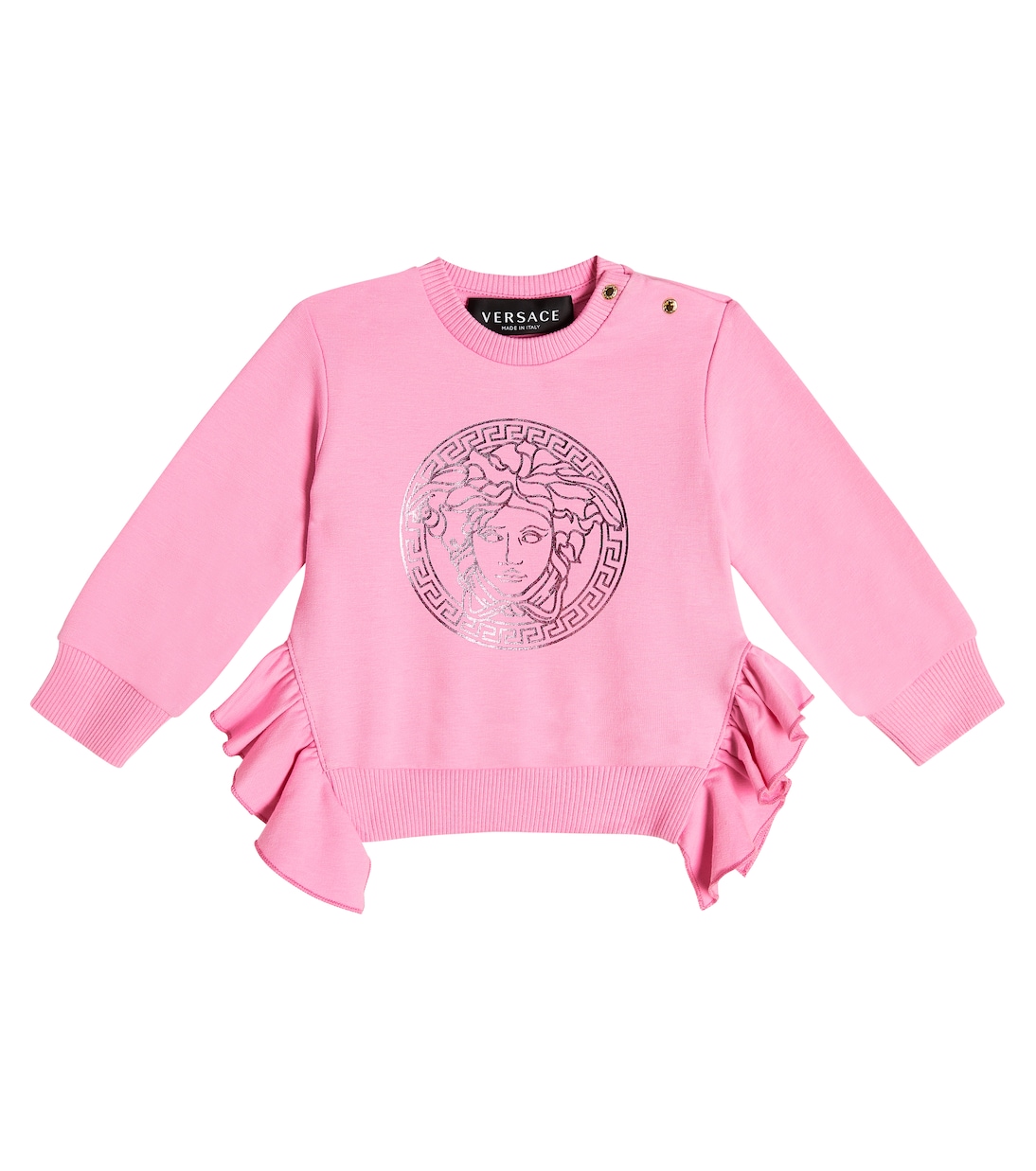 Baby Medusa cotton-blend jersey sweatshirt | Versace Kids