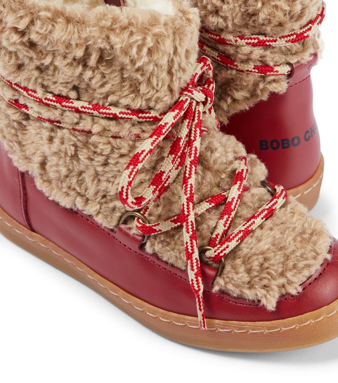 Leather-trimmed ankle boots | Bobo Choses