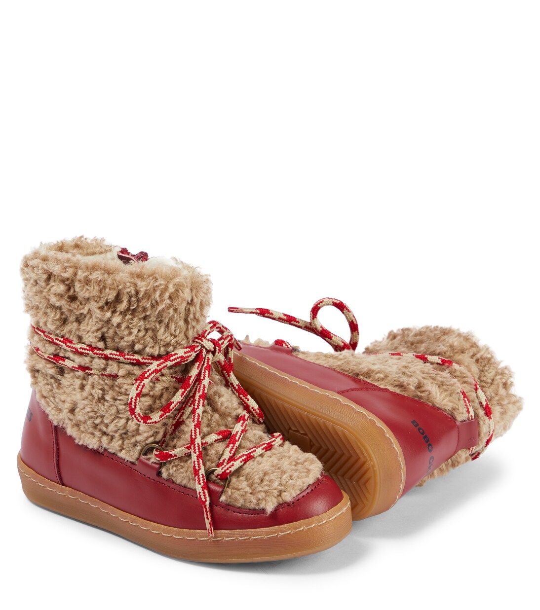 Leather-trimmed ankle boots | Bobo Choses