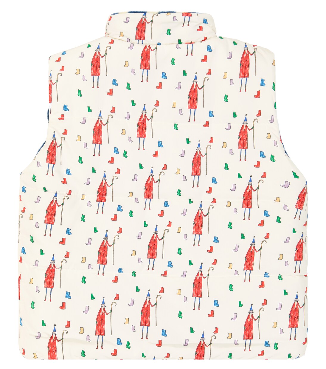 Reversible printed fleece vest | Jellymallow