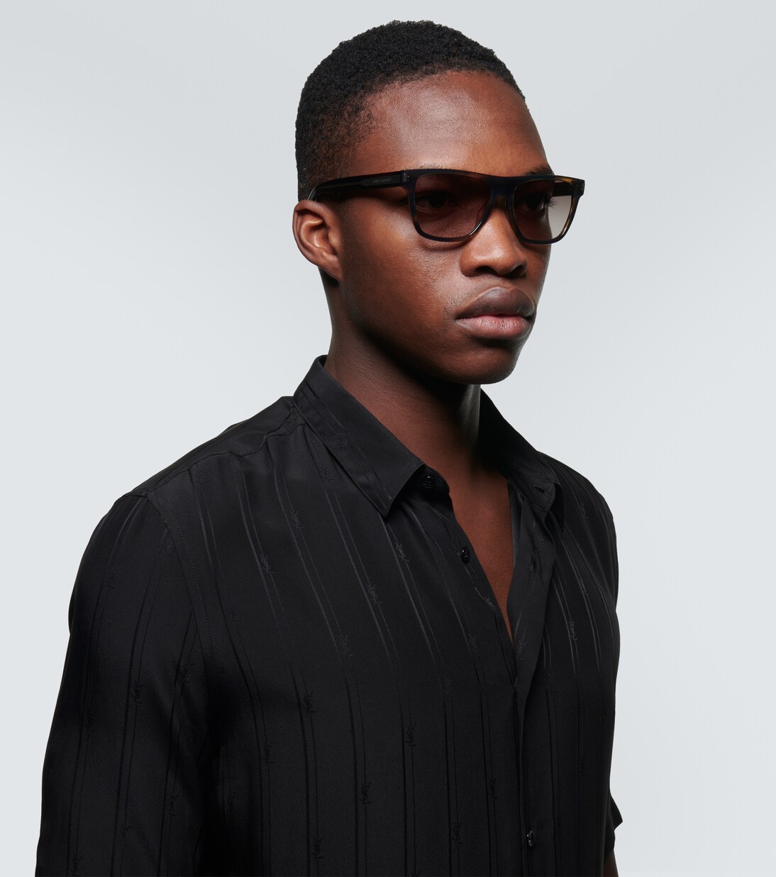 Tortoiseshell square sunglasses | Saint Laurent