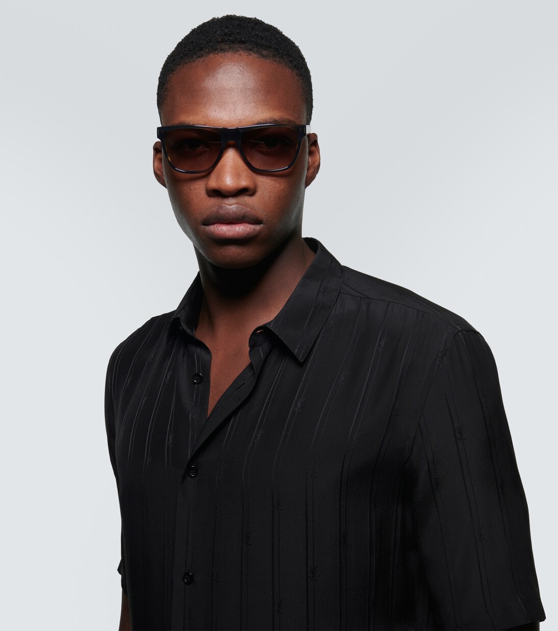 Tortoiseshell square sunglasses | Saint Laurent