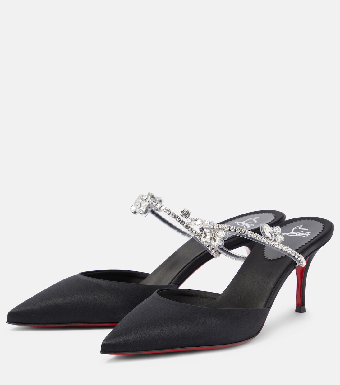 Planet Queen 70 satin mules | Christian Louboutin