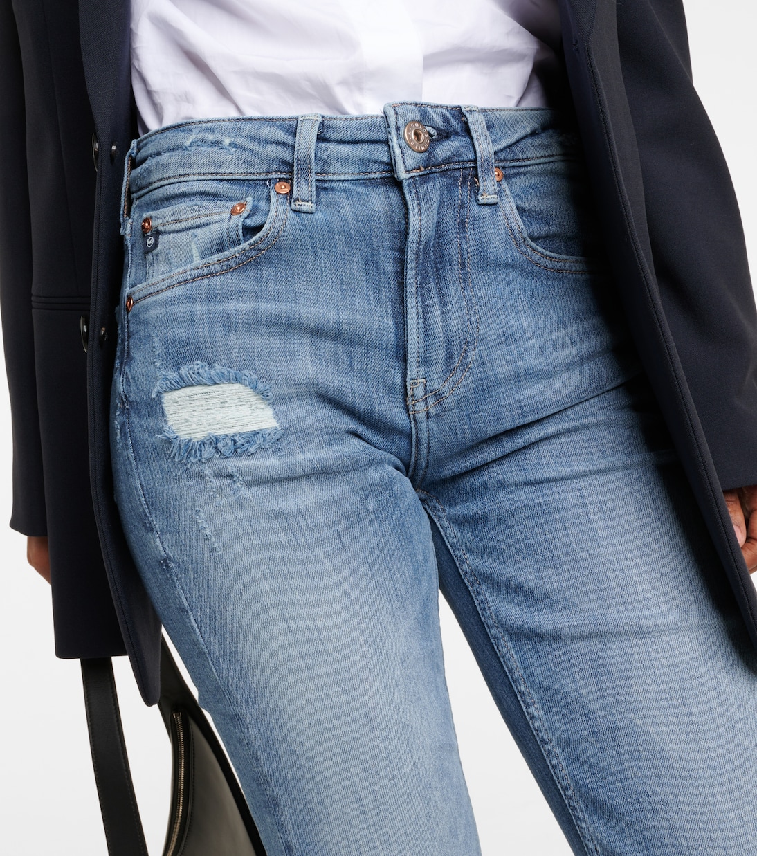 Jeans regular Girlfriend a vita media | AG Jeans