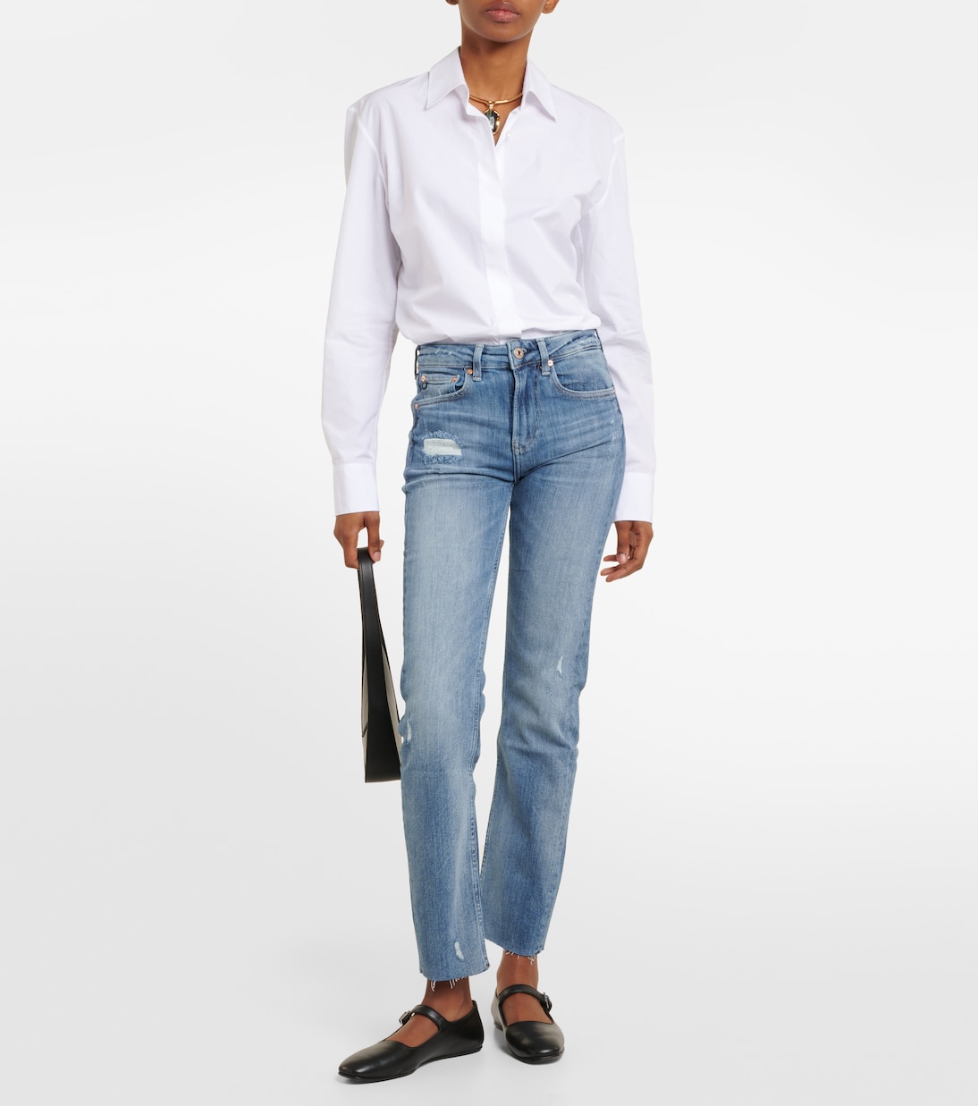 Jeans regular Girlfriend a vita media | AG Jeans