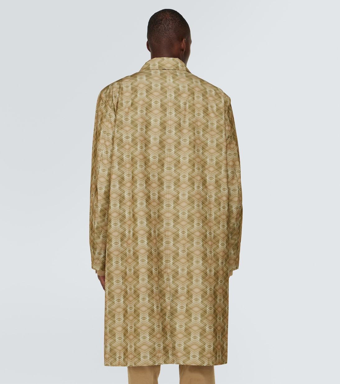 Printed technical car coat | Dries Van Noten