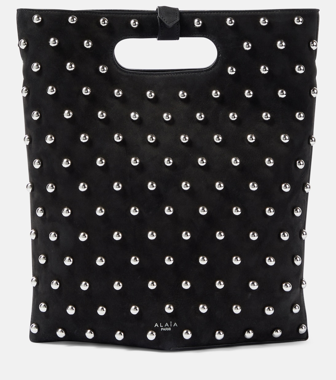 Folded embellished suede tote bag | Alaïa