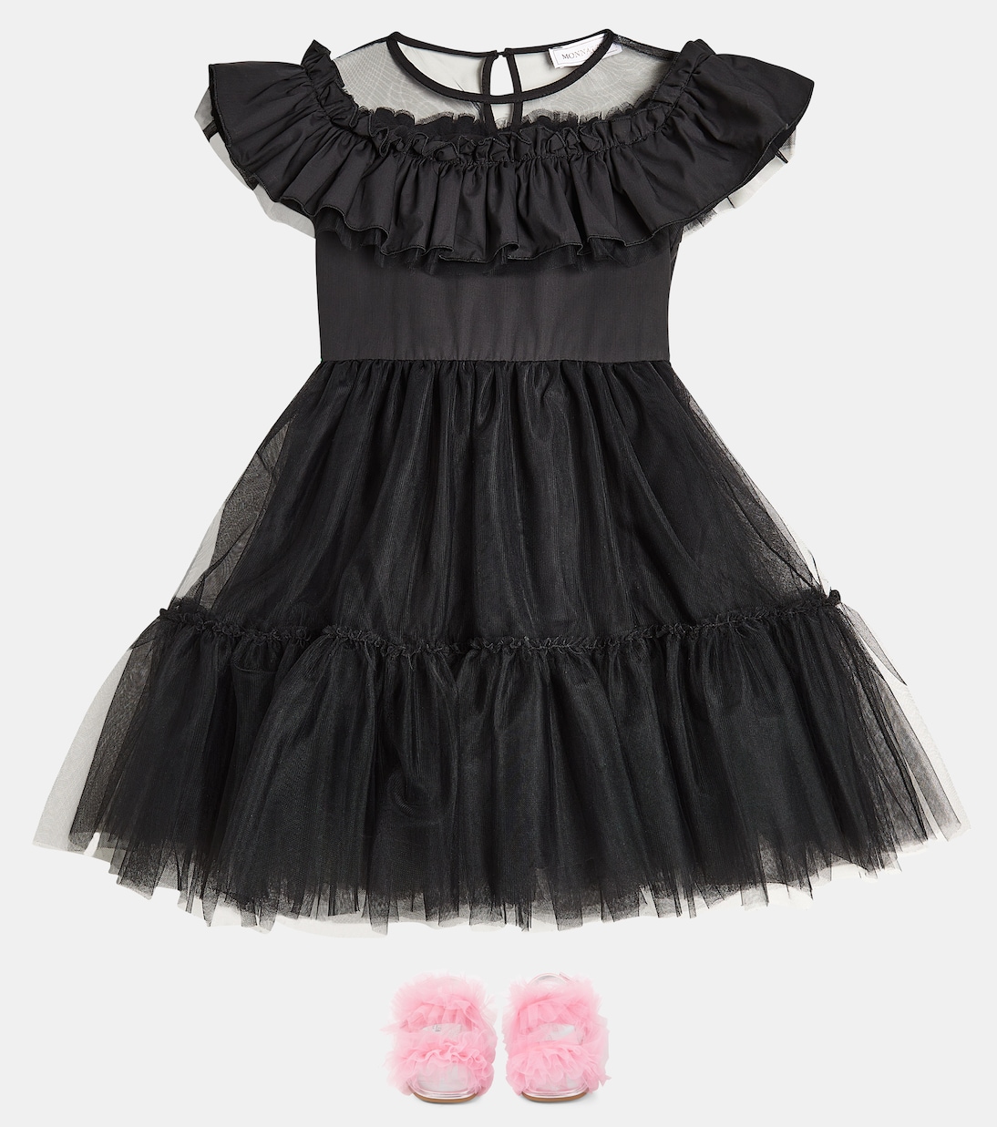 Abito Con Gala tulle dress | Monnalisa