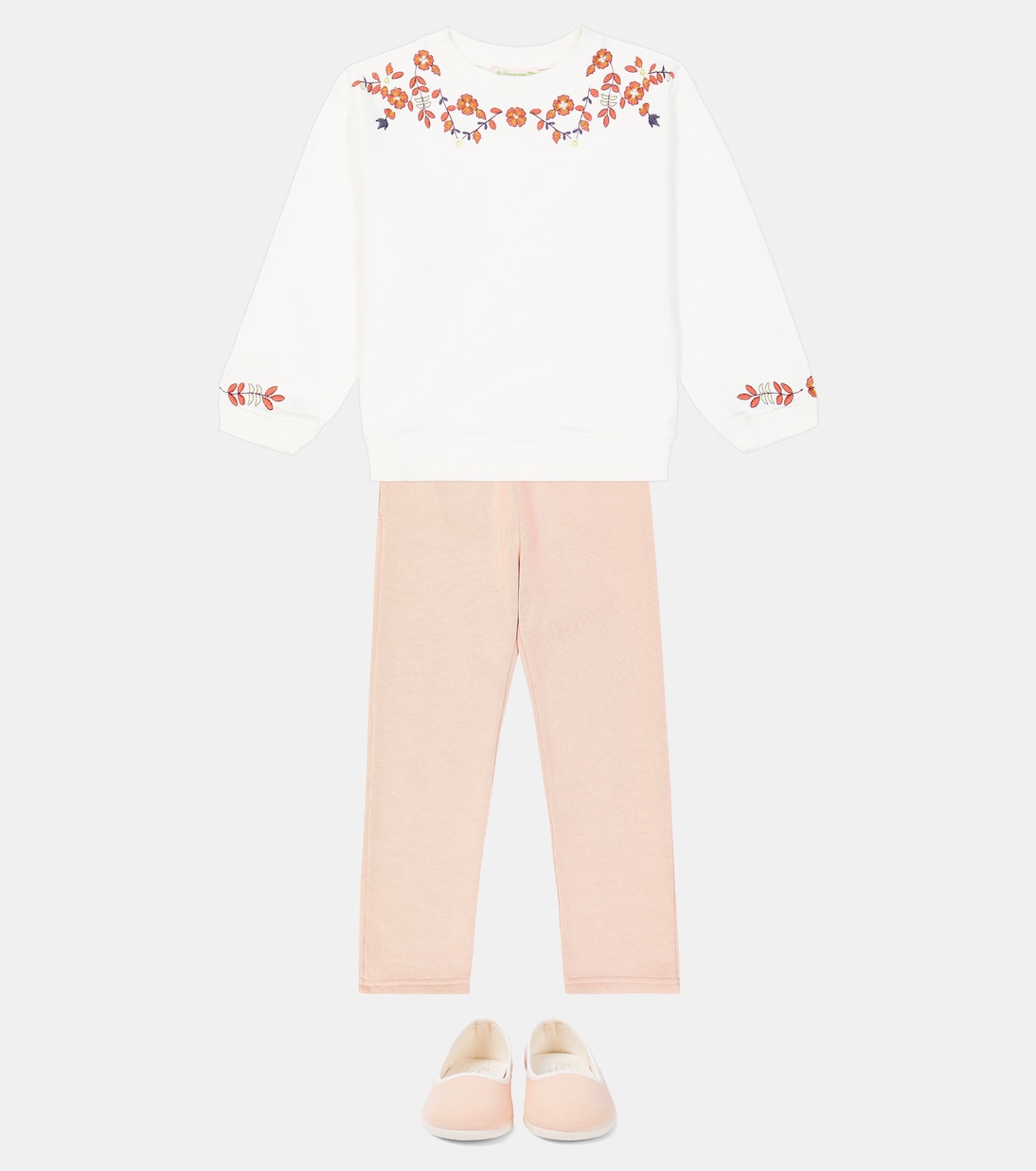 Dolores embroidered cotton-blend sweatshirt | Bonpoint