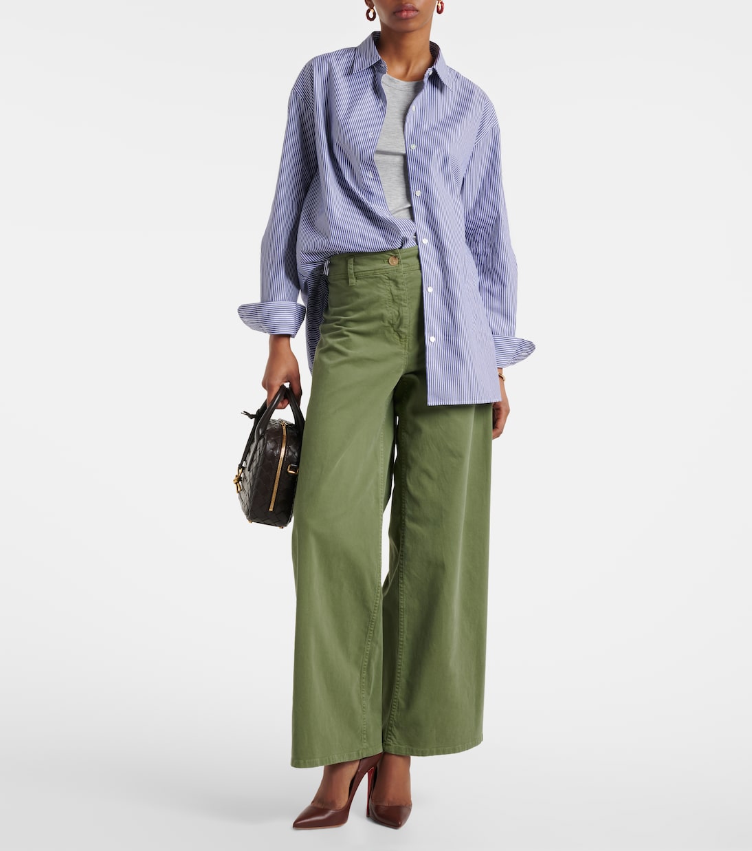 Pantalon ample Megan en coton | Nili Lotan