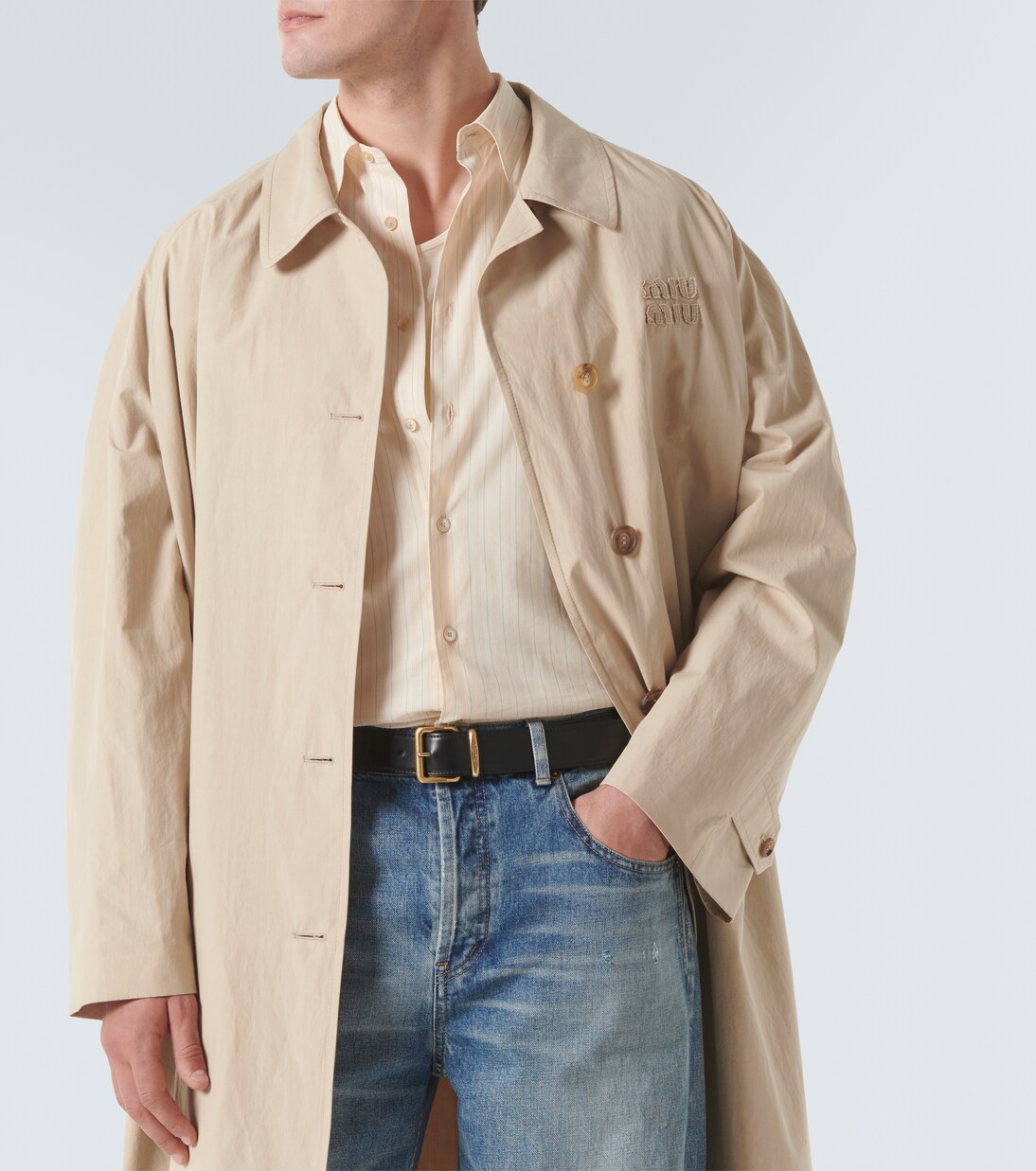 Leather belt | Miu Miu