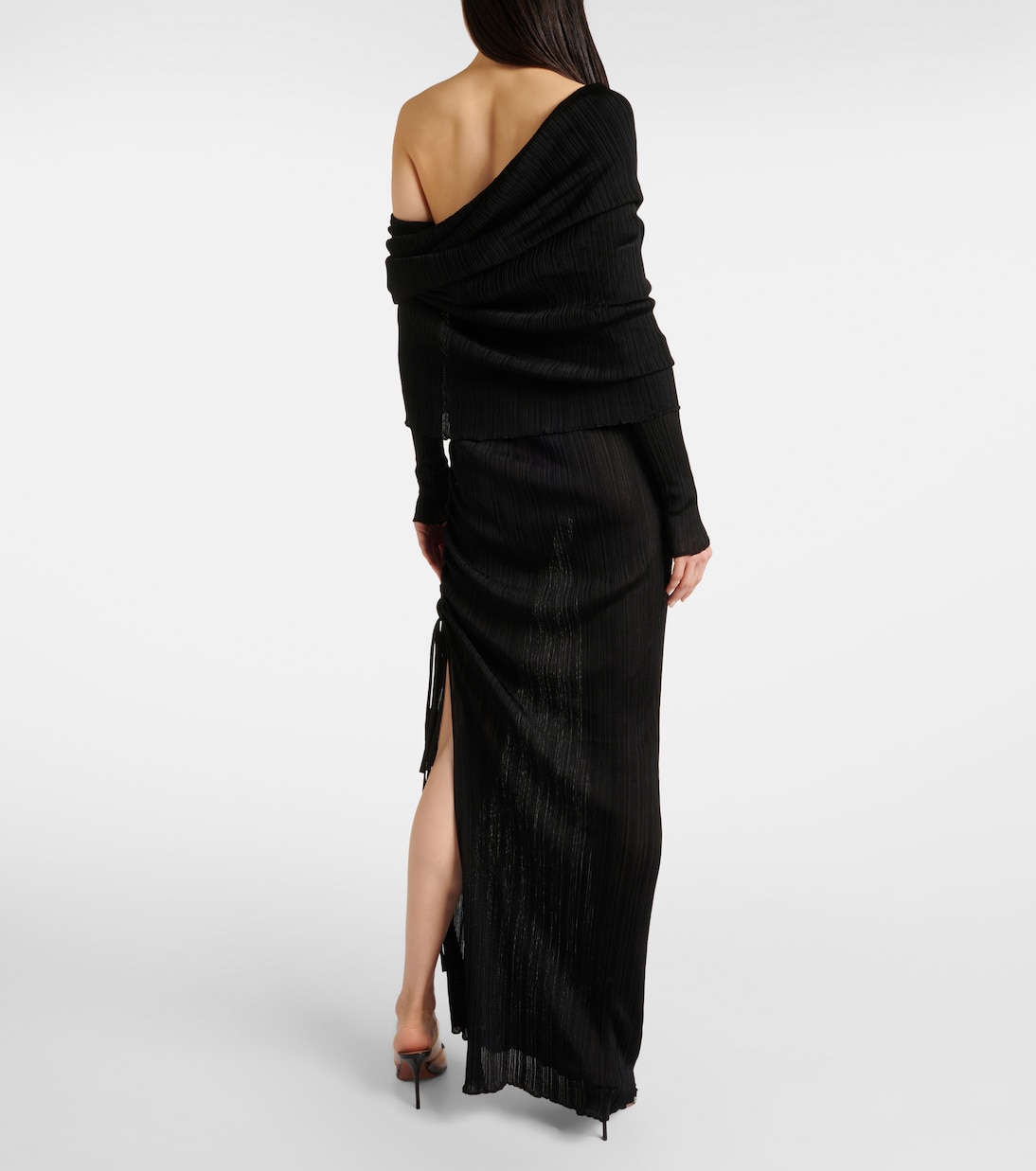 Robe longue à encolure bardot | Alaïa