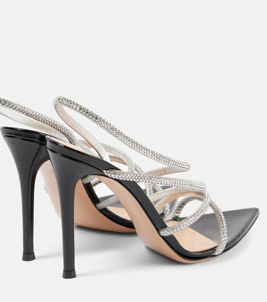 Verzierte Sandalen Crystal Ettie aus Leder | Gianvito Rossi