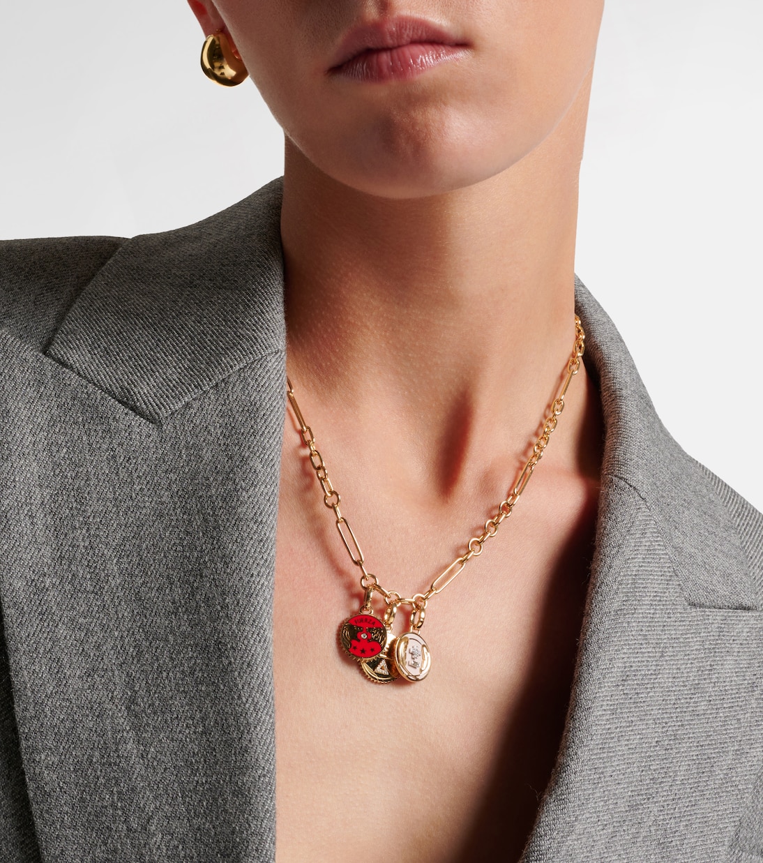 Dream, Vivacity & Strength 18kt gold necklace with diamonds | FoundRae