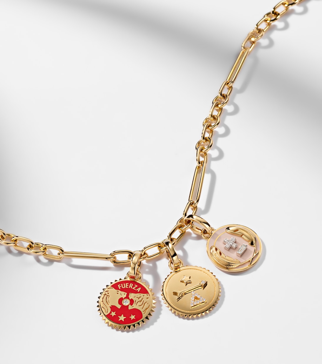 Dream, Vivacity & Strength 18kt gold necklace with diamonds | FoundRae