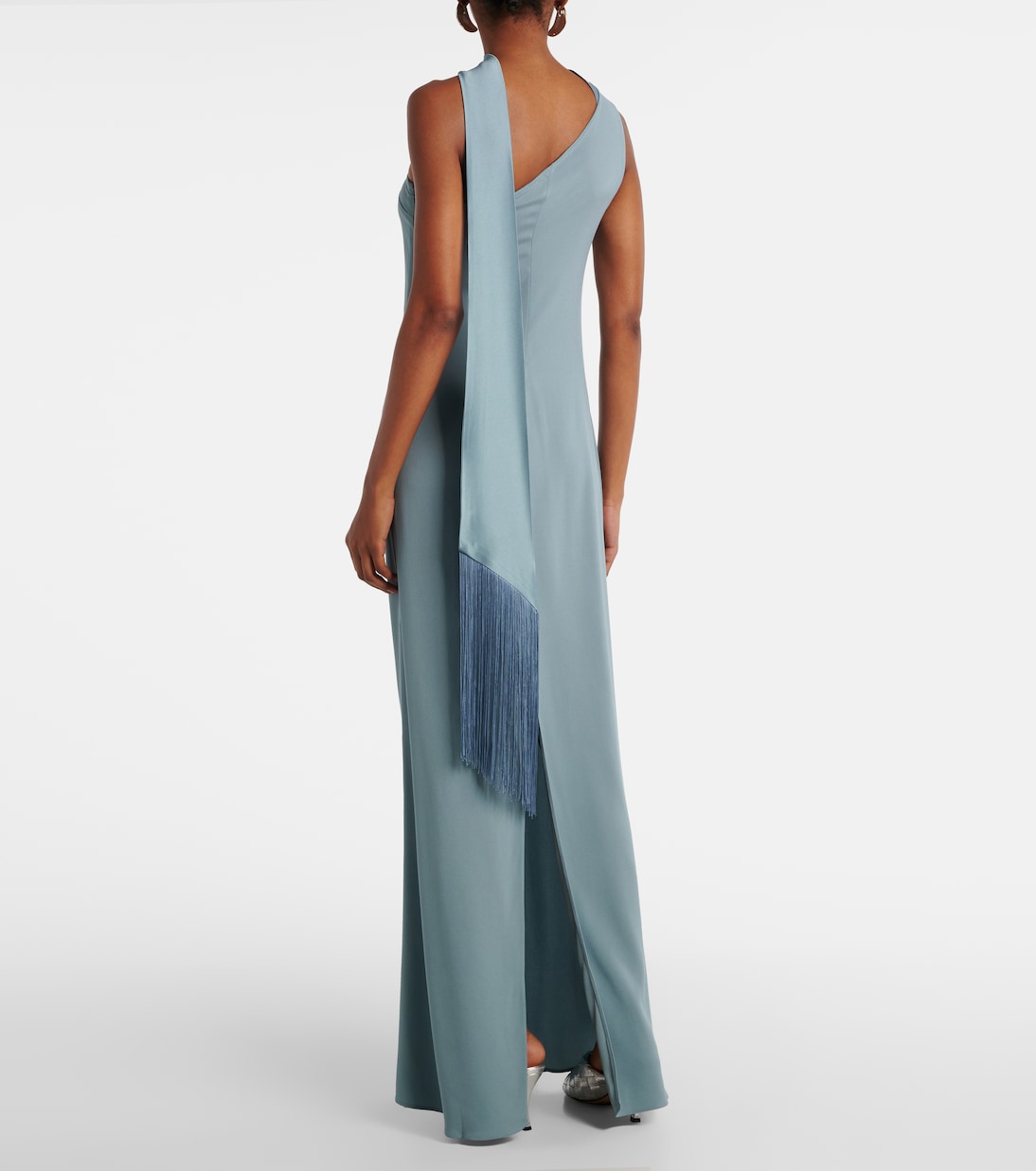 Caroline one-shoulder crêpe cady gown | Taller Marmo