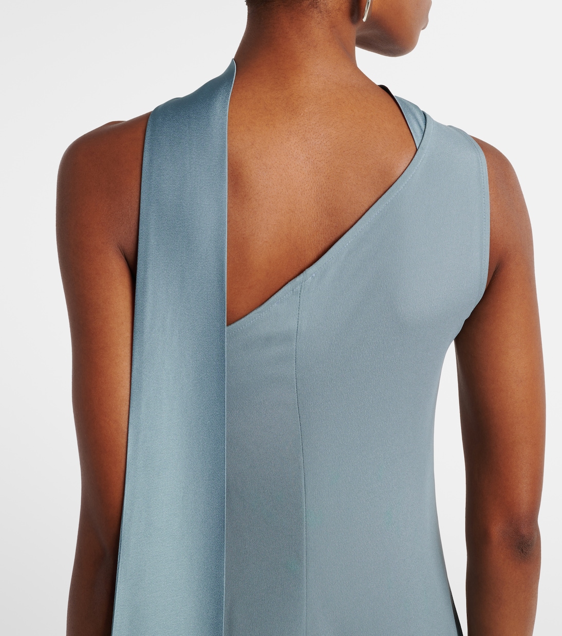 Caroline one-shoulder crêpe cady gown | Taller Marmo