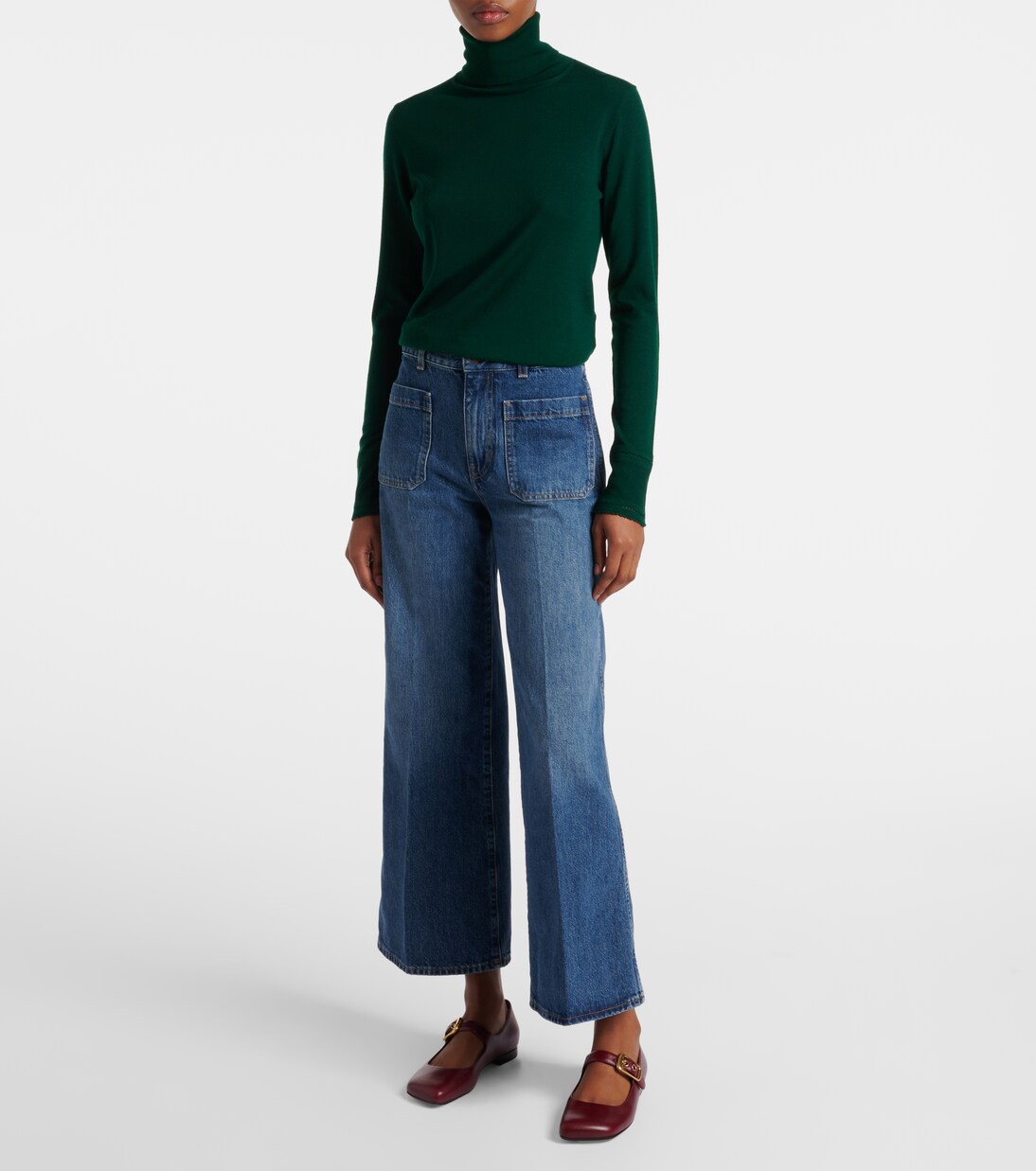 Mary-Jane-Ballerinas Polly aus Leder | Chloé