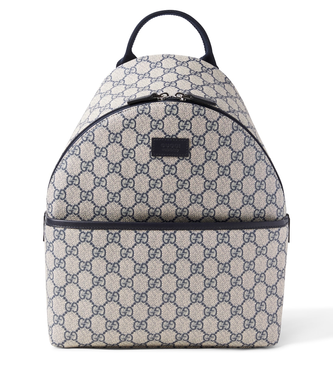 GG Supreme leather-trimmed canvas backpack | Gucci Kids