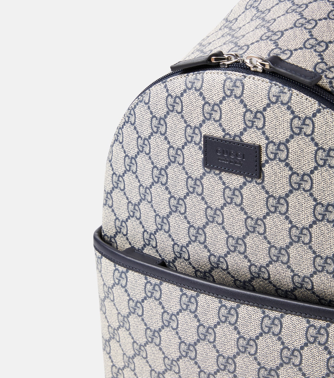 GG Supreme leather-trimmed canvas backpack | Gucci Kids