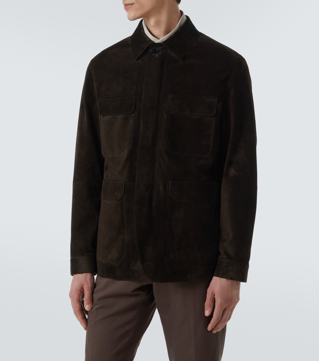 Leather field jacket | Zegna